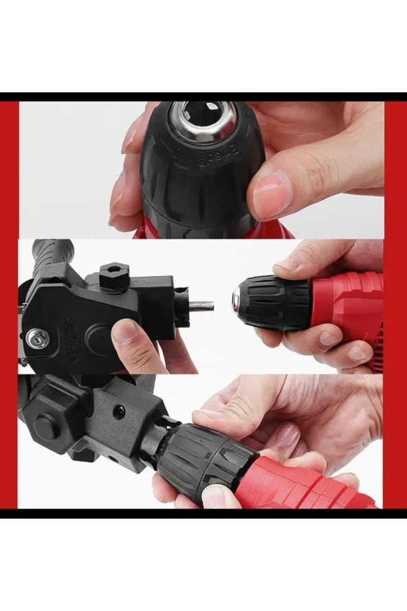 Moonshop Pro Zincirli Testere Dönüştürücü Şarjlı Elektrikli Matkap Için Taşınabilir Ahşap Testere Adaptörü - Resim 6