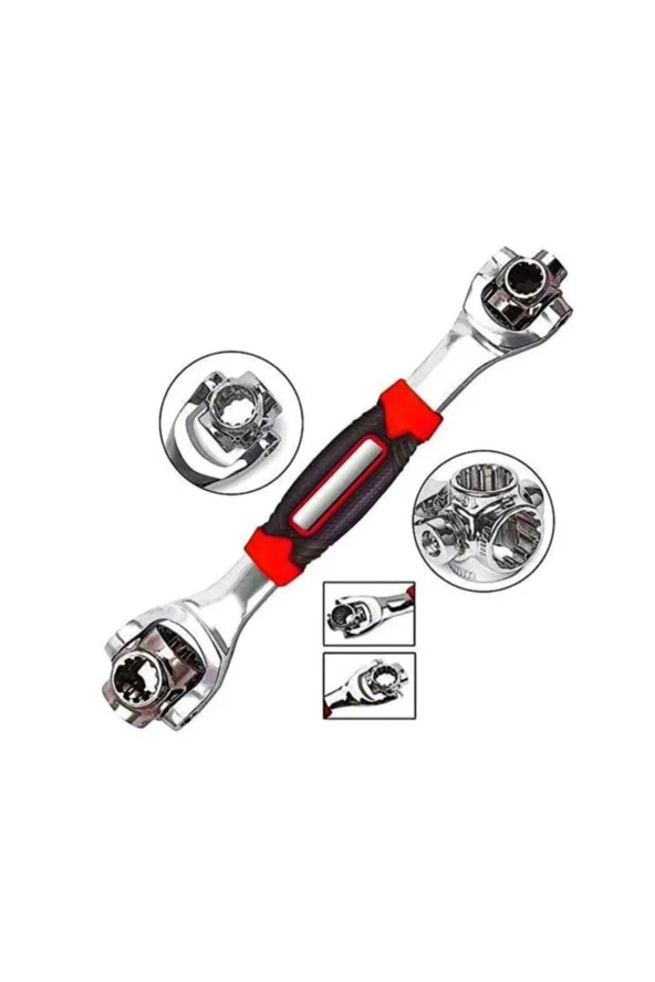 Moonshop Pro Seri 48 Fonksiyonlu Lokma Anahtar Seti Akıllı Lokma Anahatar Kiti Cırcır Kolu Çelik Malzeme