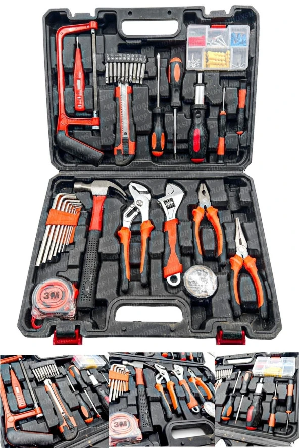 Moonshop 105 Parça Özel Alışım Çelik Profesyonel Alet Takım Seti 105 Pcs Set