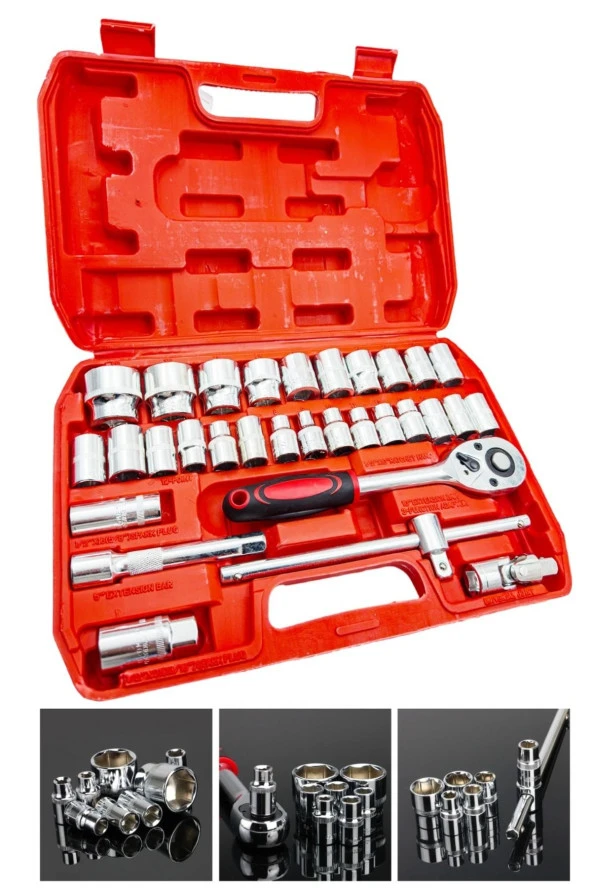 Moonshop Pro Alman 32 Parça Profesyonel Lokma Takımı 1/2 Çanta Hediyeli. - 3