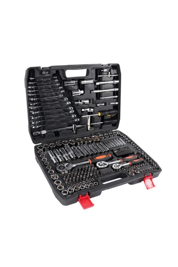 Moonshop 216 Parça Lokma Anahtar Takımı Cr-V 1/4 Cırcırlı Parlak Choromo Venedium Oto Tamirci Seti - 2