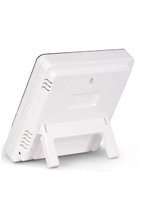 Moonshop Oda Termometre Higrometre Hava Istasyonu Sıcaklık Nem Ölçer Lcd Saat Kampanyalı Fiyat - 3