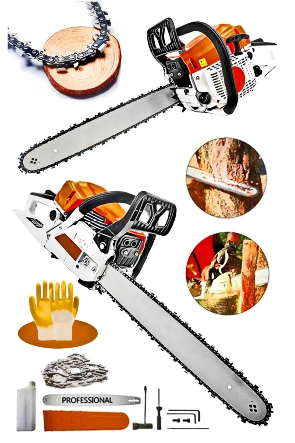 Moonshop 50 Lik Pala 38 Diş Zincir Benzinli Motorlu Testere Professionel Yüksek Performance ürün görseli