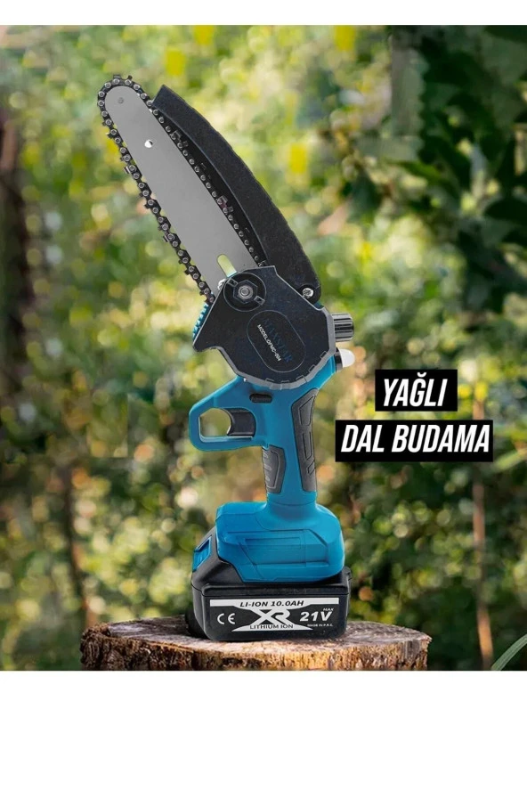 Moonshop Çift Akülü 21V 3Ah Dal Budama Makinesi Garantili Ürün - 4