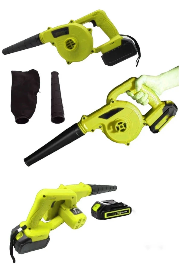 Moonshop Pro Alman Seri 2447Wf Kademeli Hız Ayarlı Şarjlı Hava Üfleyici Ve Toz Toplayıcı