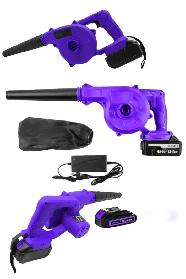 Moonshop Pro Alman Seri 2447Wf Kademeli Hız Ayarlı Şarjlı Hava Üfleyici Ve Toz Toplayıcı - 2