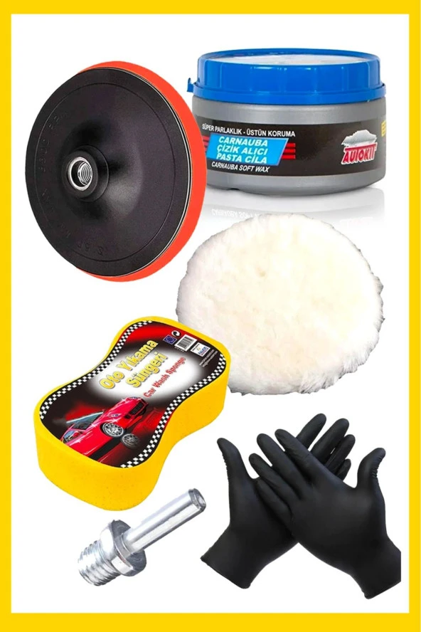 Moonshop Polisaj Ped Temizleme Fırçası Çizik Onarıcı Ped Çizik Onarıcı İlaç Jel Set