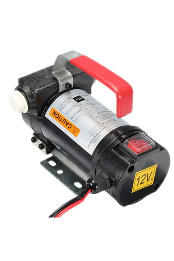 Moonshop 12V Kendinden Emişli Elektrikli Taşınabilir Yakıt Sıvı Yağ Aktarma Mazot Pompası Paslanmaz Gövdeli - 3