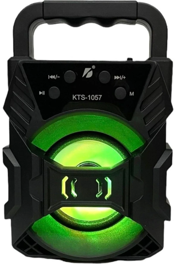 Moonshop Bluetooth Hoparlör Taşınabilir Ses Bombası Led Işıklı Extra Bass Ses Radyolu Speaker Sd Kart Usb - 3