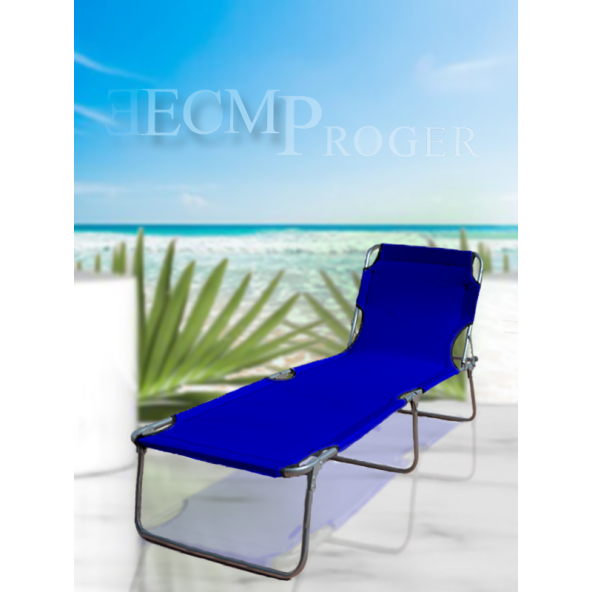 Ecm Proger KATLANIR KADEMELİ ŞEZLONG- MAVİ