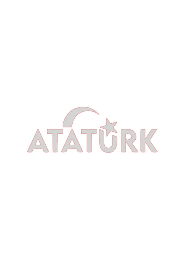 MOTOFY ATATÜRK YAZI 15cm PARLAK NİKEL ETİKET - STİCKER