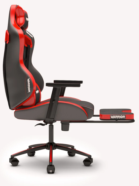 Warrior Adonis Oyuncu Koltuğu - Kırmızı & Jet Black- Ayak Uzatmalı Profesyonel Bilgisayar Sandalyesi 1566C0511 - 2