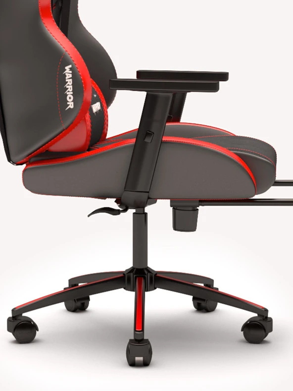 Warrior Adonis Oyuncu Koltuğu - Kırmızı & Jet Black- Ayak Uzatmalı Profesyonel Bilgisayar Sandalyesi 1566C0511 - 7