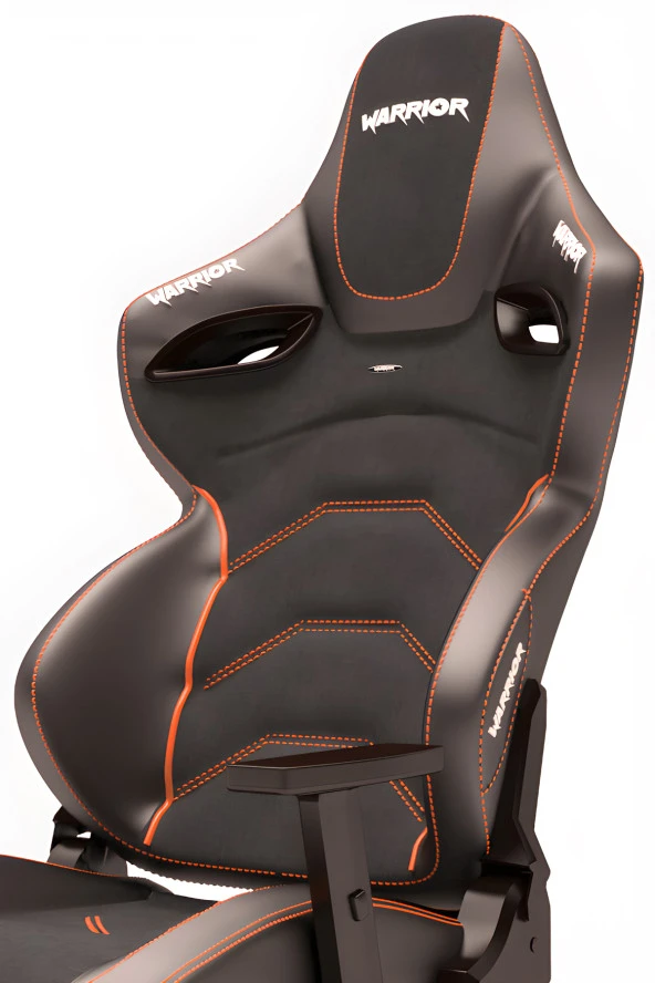 Warrior Kratos Oyuncu Koltuğu - Antrasit / Turuncu - Ayak Uzatmalı Profesyonel Bilgisayar Sandalyesi - Resim 6