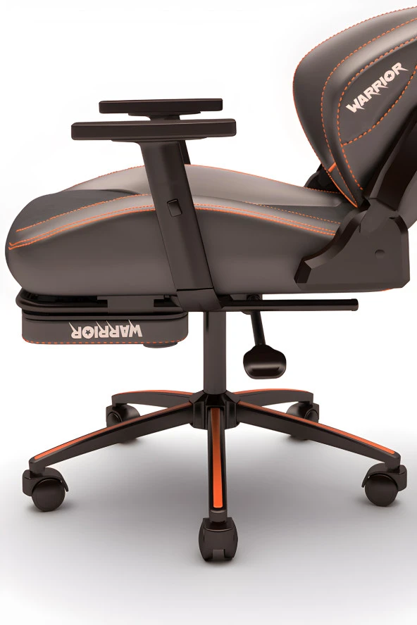 Warrior Kratos Oyuncu Koltuğu - Antrasit / Turuncu - Ayak Uzatmalı Profesyonel Bilgisayar Sandalyesi - Resim 7