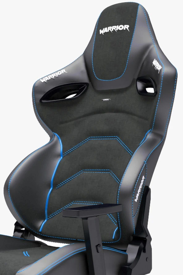 Warrior Kratos Oyuncu Koltuğu - Antrasit / Mavi - Ayak Uzatmalı Profesyonel Bilgisayar Sandalyesi - Resim 6