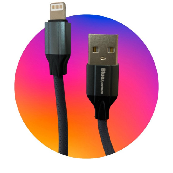 Blue Spectrum 3A 2 metre Lightning Hızlı Şarj ve Data Kablosu - 5