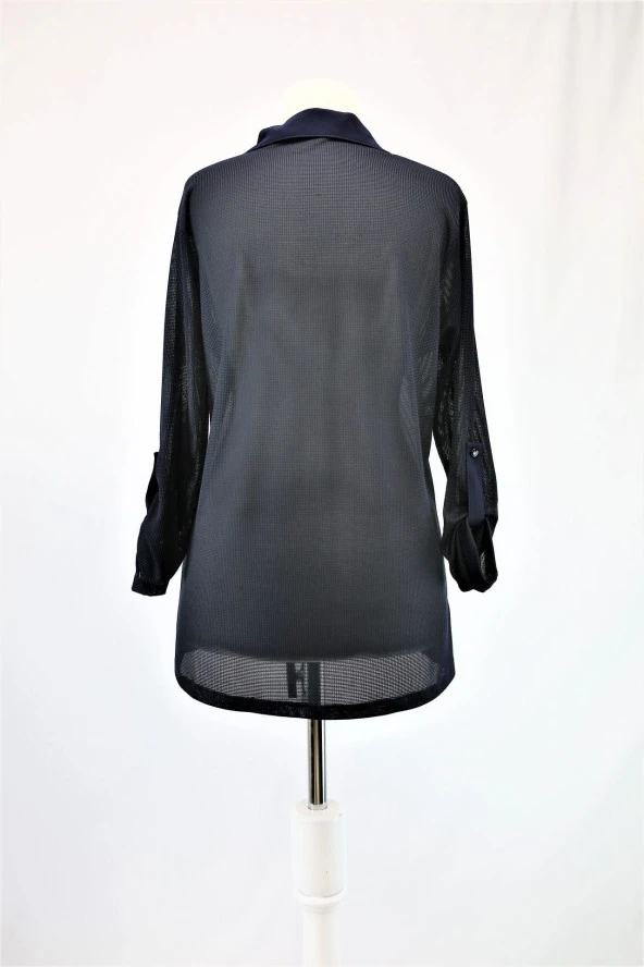 114 Transparan Bluz - 2