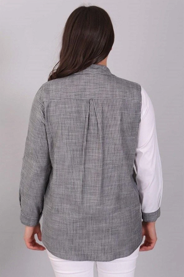 1322 Çizgili Gömlek - 4