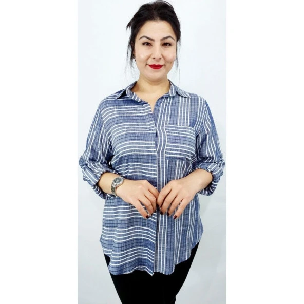 4034 Çizgili Gömlek - 3