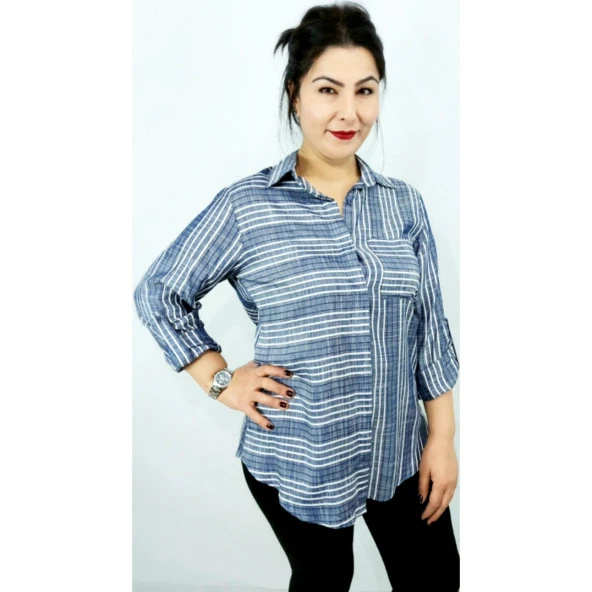 4034 Çizgili Gömlek - 6