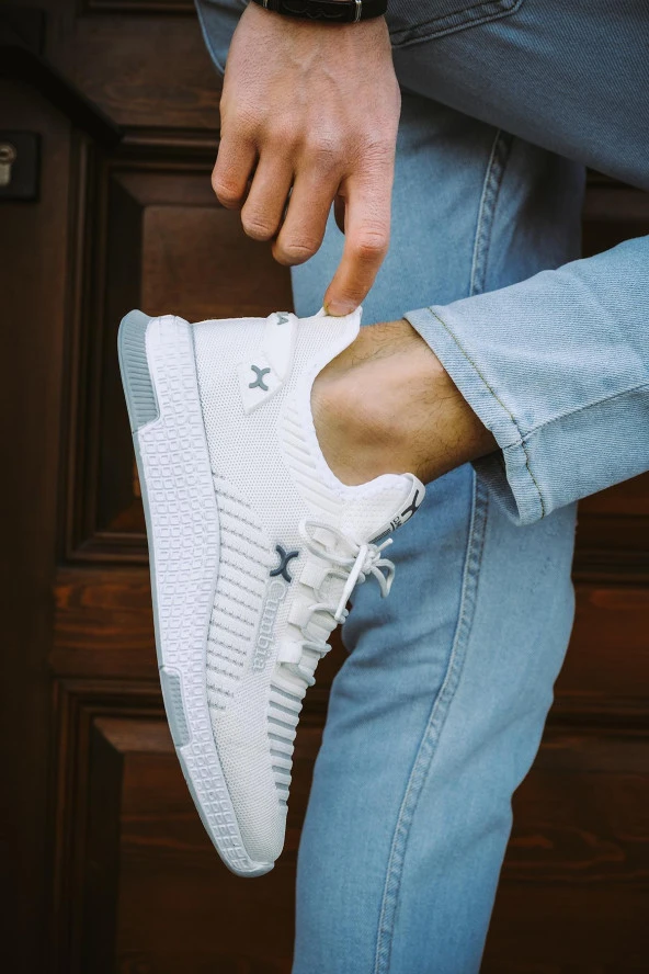 Ayakcenter 382 Cumbia Beyaz Erkek Sneaker Spor Ayakkabı ürün görseli