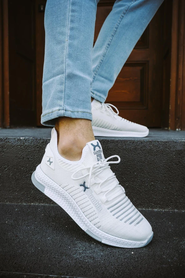 Ayakcenter 382 Cumbia Beyaz Erkek Sneaker Spor Ayakkabı - Resim 3