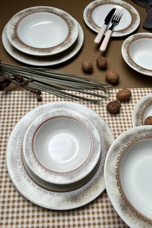 TABAK EVİ Stoneware Hare Yemek Takımı 6 Kişilik 24 Parça - 2