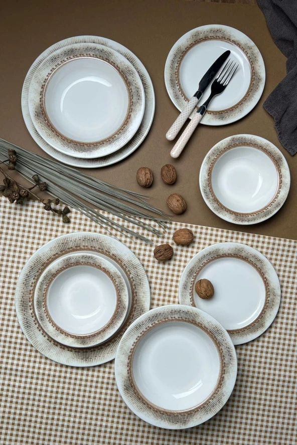 TABAK EVİ Stoneware Hare Yemek Takımı 6 Kişilik 24 Parça - 4