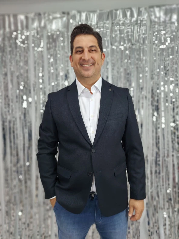 3725 Desenli 6 Drop Tek Ceket - 3