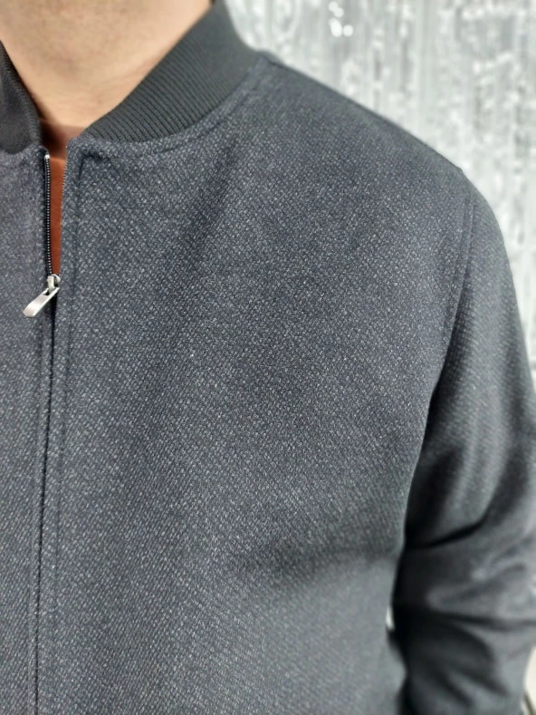 247 Fermuarlı Kısa Kaşe Mont - 2