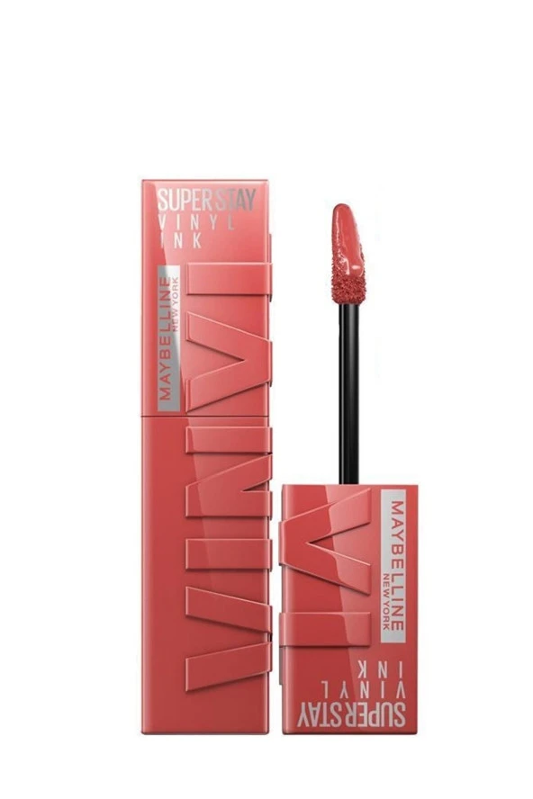 Maybelline New York Super Stay Vinyl Ink Kalıcı Likit Parlak Ruj 15 Peachy