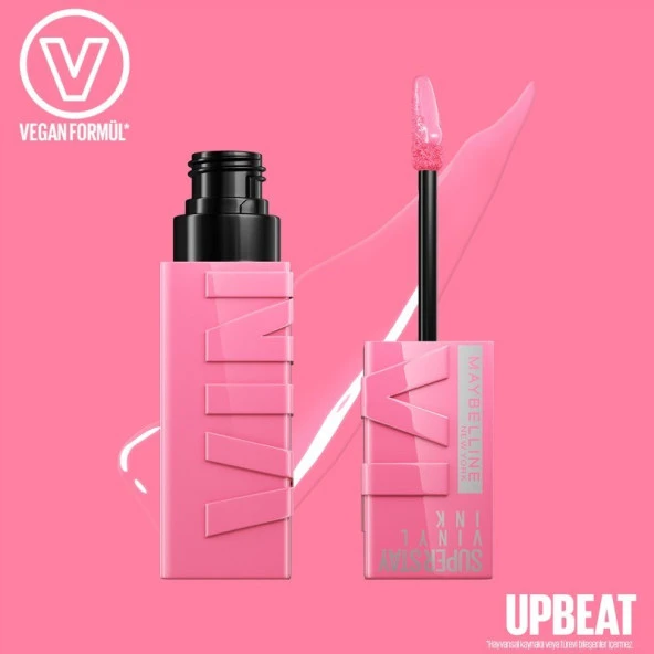 Maybelline New York Maybelline Super Stay Vinyl Ink - Likit Parlak Ruj No: 155 Upbeat - 3
