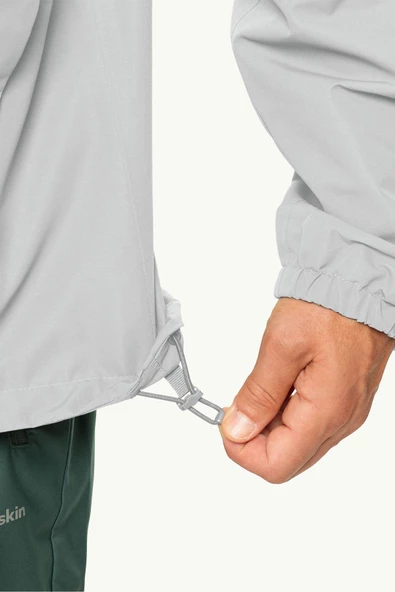 Jack WolfskinStormy Point 2L Gri Erkek Yağmurluk - 3