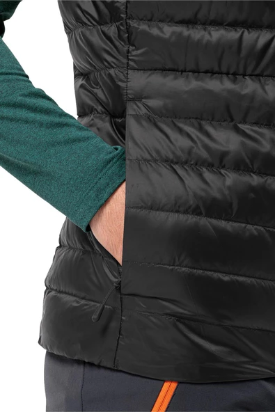 Jack Wolfskin Pilvi Down Erkek Siyah Outdoor Kaz Tüyü Yelek - 2