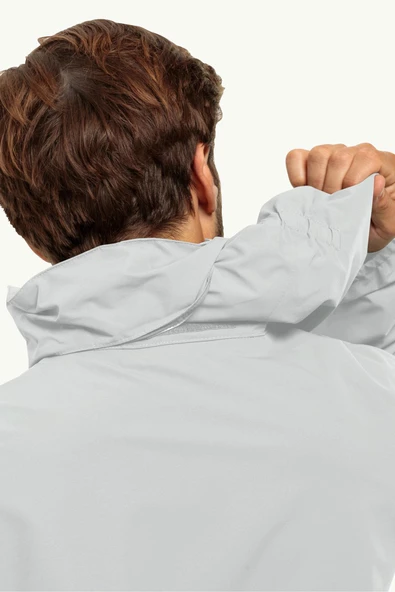 Jack WolfskinStormy Point 2L Gri Erkek Yağmurluk - 5