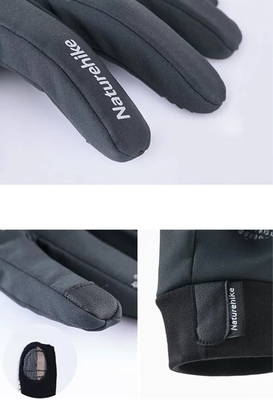 Naturehike Softshell Dokunmatik  Yürüyüş ve Bisiklet Eldiveni - 2