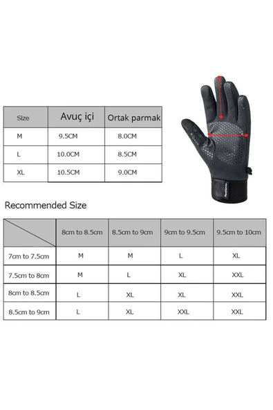 Naturehike Softshell Dokunmatik  Yürüyüş ve Bisiklet Eldiveni - 4