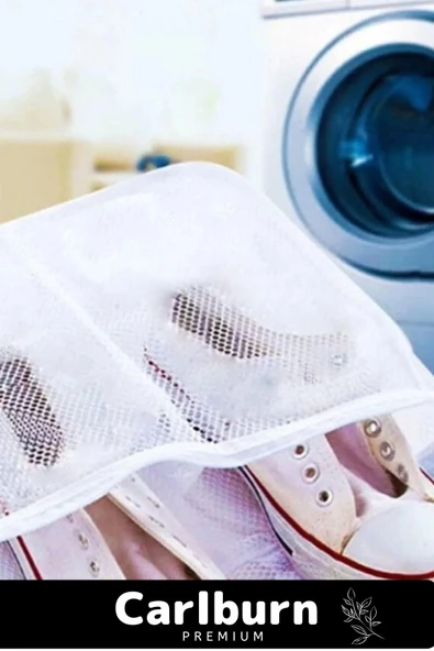 Premium Serisi Özel Fermuarlı Koruyucu Leke Çıkartıcı Ayakkabı Çamaşır Yıkama Torbası Filesi 2 Adet - 4