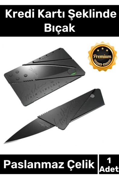 Özel Üretim Sağlam Dayanıklı Yer Kaplamaz Minimalist Cep Cüzdan Kredi Kartı Şeklinde Kutusuz Bıçak