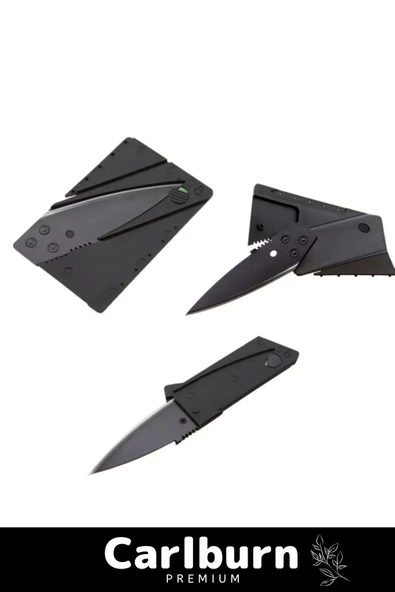 Özel Üretim Sağlam Dayanıklı Yer Kaplamaz Cep Cüzdan Kredi Kartı Şeklinde Kutusuz Bıçak - 2 Adet - 4