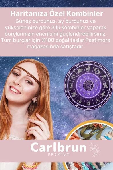 Premium Yengeç Burcu Enerjisini Yükselten Doğal Taş Bileklik Yengeç Burçları Burç Unisex Bileklik - 2