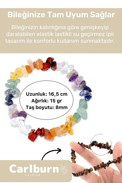 Premium Aslan Burcu Enerjisini Yükselten Doğal Taş Bileklik Aslan Burçları Burç Unisex Bileklik - 3