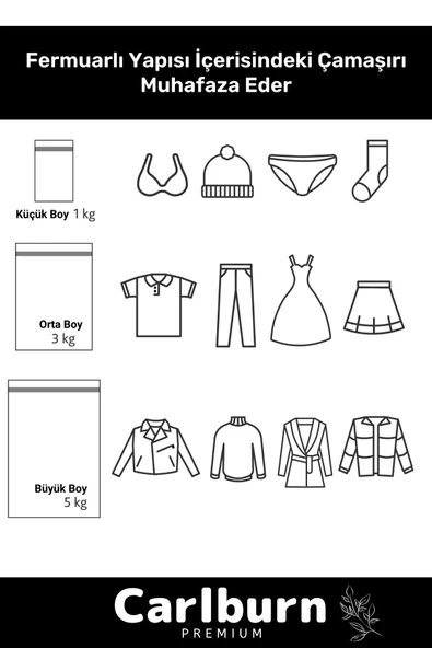 Premium Seri Kalite Yıkama Renkli Fermuarlı Fileli Çamaşır Torbası Kirli Temiz Sepeti 3 Adet - 4