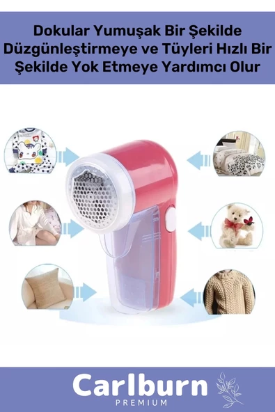 Özel Şarjlı Kablolu Tiftik Kazak Tüy Toz Takım Elbise Halı Otomatik Mavi Tüy Temizleme Makinesi - 2