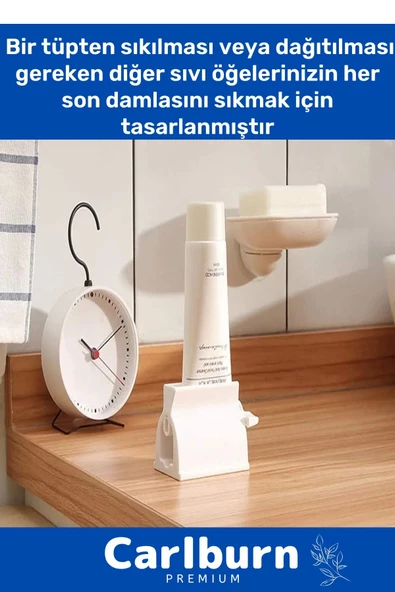 Premium Seri PRatik Taşınabilir Çevirmeli Krem Merhem Diş Macunu Sıkacağı - 2 Adet - 2