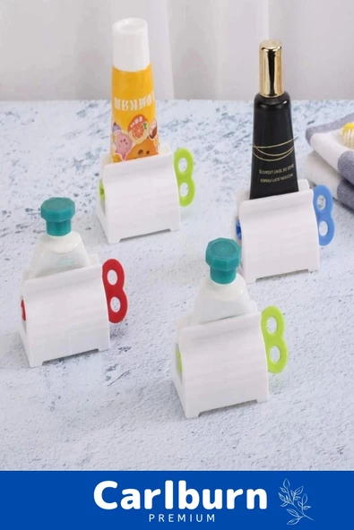 Premium Seri PRatik Taşınabilir Çevirmeli Krem Merhem Diş Macunu Sıkacağı - 2 Adet - 4