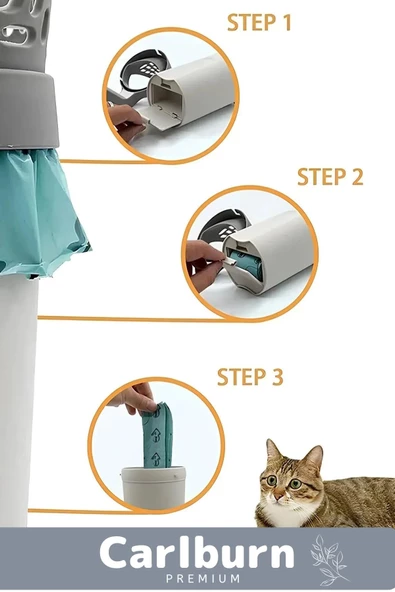 Özel Üretim Pratik A Kalite Elekli Poşet Hazneli Kaka Poşeti Hediyeli Kedi Kum Temizleme Küreği - 3