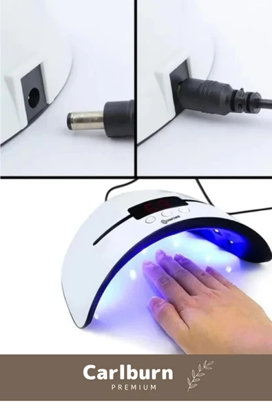Premium 36W 12 Adet Uv Led Işıklı Profesyonel Dijital Göstergeli 3 Modlu Oje Tırnak Kurutucu - 4