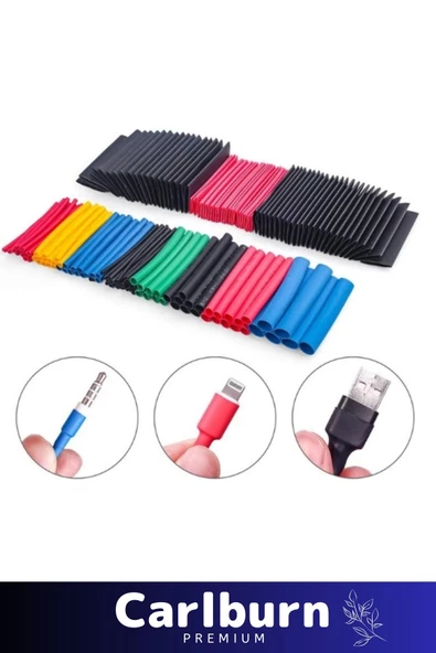 Özel Üretim Isıya Dayanıklı Renkli Telefon Şarj Yalıtım Amaçlı Kablo Koruyucu Makaron Seti 560 Parça - 5